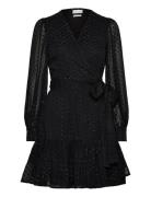 Creative Collective Synne Wrap Dress Svart