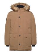 Superdry Everest Faux Fur Hooded Parka Beige