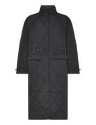 Baicoi Quilted Coat Fodrad Rock Black Tamaris Apparel