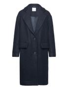 Bastogne Bouclã© Coat Outerwear Coats Winter Coats Blue Tamaris Appare...