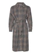 Srmya Wool Trenchcoat Outerwear Coats Winter Coats Grey Soft Rebels