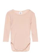 Woolly Body Bodies Long-sleeved Pink Müsli By Green Cotton