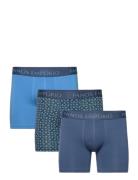 Panos Emporio 3Pk Base Bamboo Boxer Boxerkalsonger Blue Panos Emporio