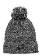 Cable Knit Beanie Hat Accessories Headwear Beanies Grey Superdry
