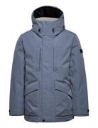 Recycled: Jacket With Down Filling Parka Jacka Blue Esprit Casual