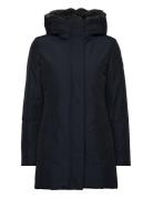 Boulder Faux Fur Parka Outerwear Parka Coats Navy WOOLRICH