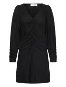 Eva Short Dress Kort Klänning Black A-View