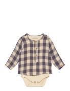 Nbmroso Ls Boxy Body Shirt Lil Bodies Long-sleeved Brown Lil'Atelier