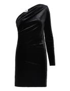 Objbianca Shoulder Short Dress 130 Kort Klänning Black Object