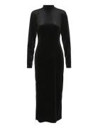 Kamaligz Ls Long Dress Maxiklänning Festklänning Black Gestuz