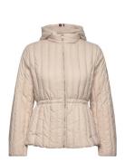 Tommy Hilfiger Feminine Lw Down Jacket Beige