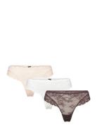 Missya Lace String 3-Pack Brun