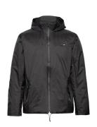 Padded Nylon Jacket Fodrad Jacka Black Rains