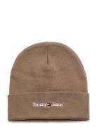 Tjm Sport Beanie Accessories Headwear Beanies Brown Tommy Hilfiger