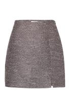 D6Martinez Tweed Skirt Kort Kjol Grey Dante6