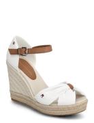 Tommy Hilfiger Basic Open Toe High Wedge Vit