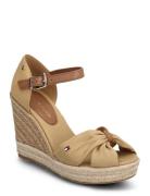 Tommy Hilfiger Basic Open Toe High Wedge Khaki Green