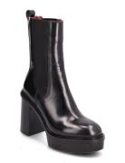 Elevated Plateau Chelsea Bootie Shoes Chelsea Boots Black Tommy Hilfig...