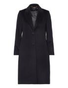 Rfr Logo Btn-Lined-Coat Outerwear Coats Winter Coats Navy Lauren Ralph...