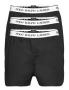 Stretch Cotton Boxer 3-Pack Underwear Boxer Shorts Black Polo Ralph La...