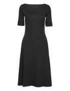 Lauren Ralph Lauren Refined Stretch 1X1-Dress Svart