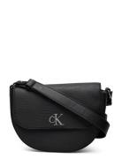 Minimal Monogram Saddle Bag22 T Bags Crossbody Bags Black Calvin Klein