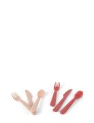 Dantoy Tiny Biobased Cutlery Set Rosa