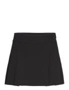 Pleated Mini-Skirt Kort Kjol Black Mango