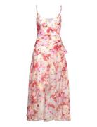 Bardot Sorella Printed Midi Dress Rosa