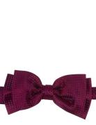 Solid Silk Bow Tie Fluga Burgundy Portia 1924