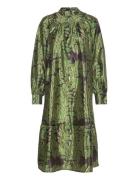 Vistorma L/S Midi Dress #8 Knälång Klänning Green Vila