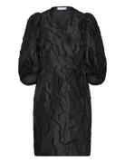 Coster Copenhagen Wrap Dress With Balloon Sleeves Svart