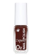 Minilack Oxygen Färg A744 Nagellack Smink Burgundy Depend Cosmetic