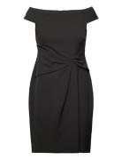 Lauren Ralph Lauren Plshd Crepe-Cocktail Dress Svart