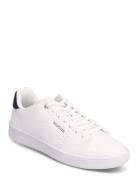 Court Cup Lth Perf Detail Låga Sneakers White Tommy Hilfiger
