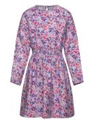 Kids Only Kogveneda L/S O-Neck Short Dress Ptm Multi/patterned