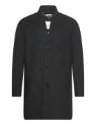 Three Button Wool Coat Yllerock Rock Black Tom Tailor