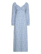 Yuliana Midi Dress Knälång Klänning Blue Faithfull The Brand