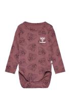 Hmlsneaker Body L/S Långärmad Bodysuit Pink Hummel