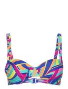 Wiki Adjustable Bikini Top Multi/patterned