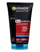 Garnier Skinactive Pureactive 3-In-1 Charcoal 150 Ml Ansiktstvätt Smin...