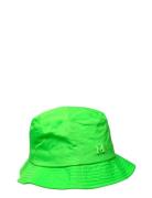 Bucket Hat With Logo Accessories Headwear Bucket Hats Green Mango