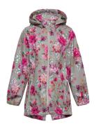Nkfalfa Jacket Long Floral Fo Outerwear Shell Clothing Shell Jacket Mu...