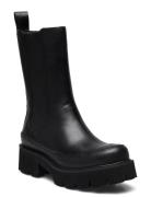 Calf Length Boots Shoes Chelsea Boots Black Ilse Jacobsen