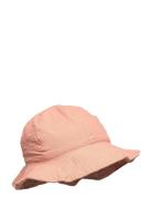 Amelia Seersucker Sun Hat Solhatt Pink Liewood
