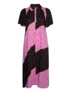 Cutamar Long Dress Knälång Klänning Pink Culture