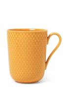 Lyngby Porcelæn Rhombe Color Mug With Handle 33 Cl Gul