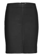 Objbelle Mw Supercoated Skirt Knälång Kjol Black Object