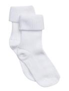 Mp Denmark Cotton Rib Baby Socks Vit