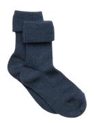Wool Rib Baby Socks Socks & Tights Baby Socks Blue Mp Denmark